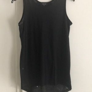Black sleeveless shirt